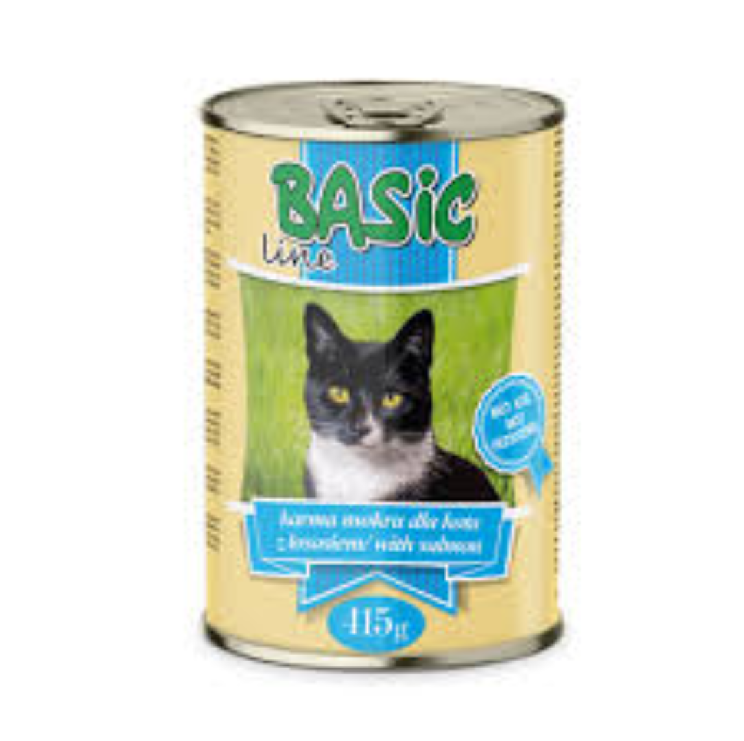 BASIC LINE WET CAT FOOD WITH FISH 415GR CAN